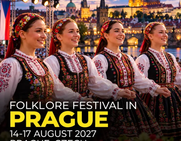 XIII FOLKLORE FESTIVAL IN PRAGUE <BR> 14 - 17 August 2027