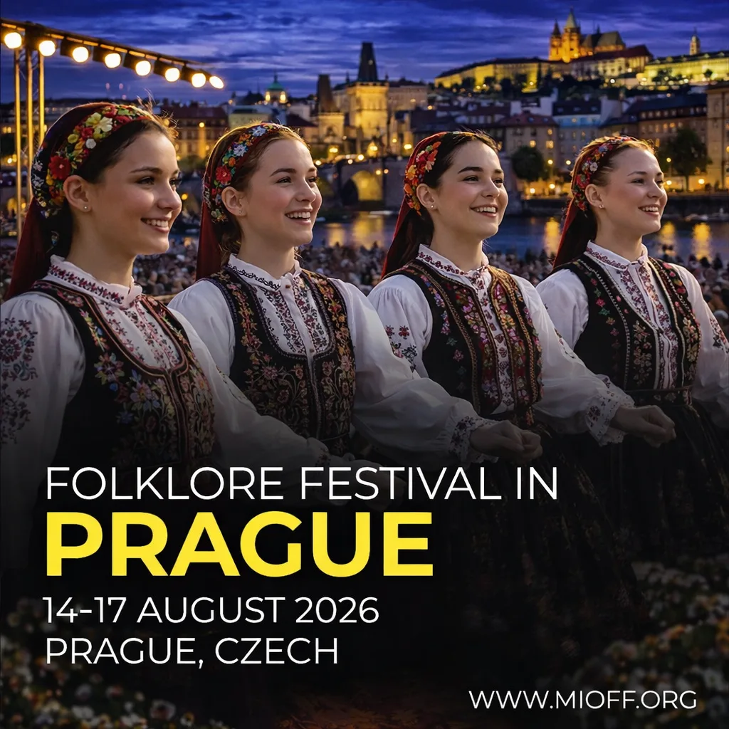 XIII FOLKLORE FESTIVAL IN PRAGUE <BR> 14 - 17 August 2026