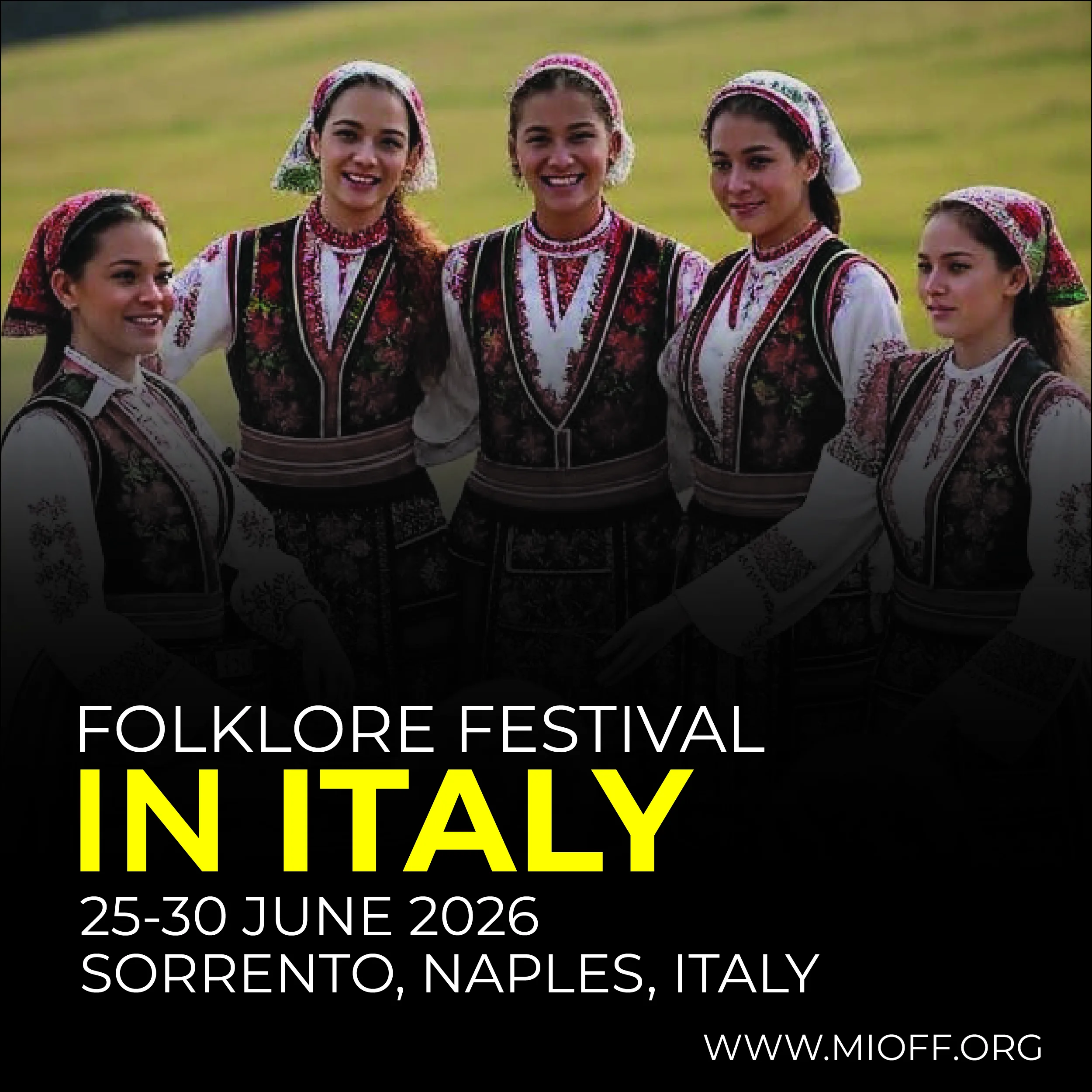 IX FOLKLORE FESTIVAL IN SORRENTO <BR> 25 - 30 June 2026