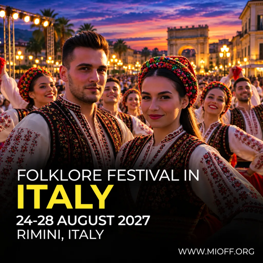 FOLKLORE FESTIVAL IN ITALY<BR> 24 - 28 AUGUST 2027